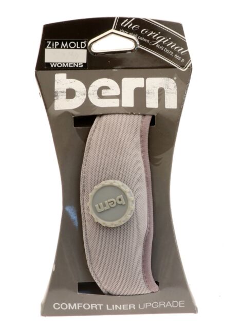 Bern Helmet ZipMold Summer Comfort Liner Women's Grey NEW - XS/S M/L PB9792 Bern Helmet ZipMold Summer Comfort Liner Women's Grey NEW - XS/S M/L PB9792
