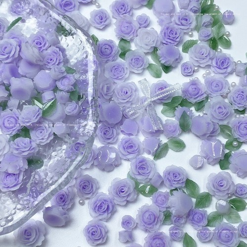 270x Luminous Rose Resin Nail Art Beads Grow In Dark 5~11mm DIY Nail Art Jewelry - Picture 6 of 13