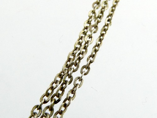 Sri Lanka Sterling Silver Triple Chain Necklace 18 Inches Long 925 4.9 Grams - Picture 3 of 9