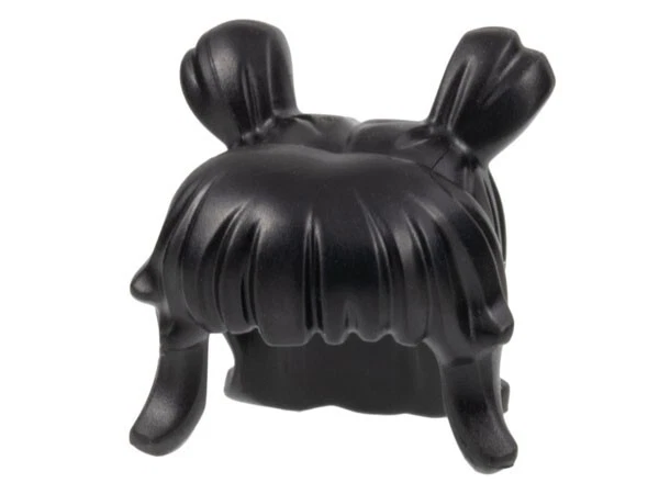 Новый LEGO косички волосы черный длинный челки парик высоты булочки азиатский воин принцесса - Изображение 2 из 2