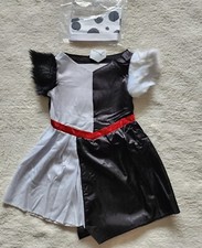 New Disney Villians Cruella de Vil Classic Halloween Costume whole outfit size 6