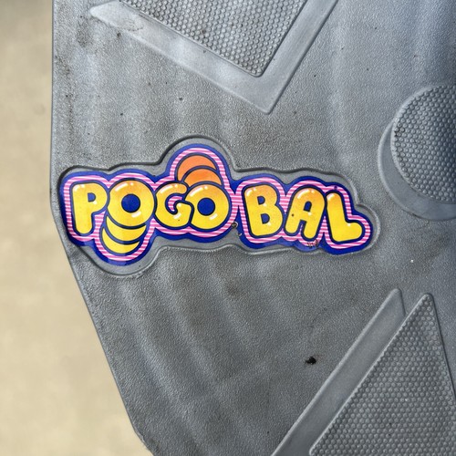 Vintage Pogo Bal Blue Ball Grey Plastic 1986 Bounce Toy 80s 90s Nostalgic - Picture 2 of 5