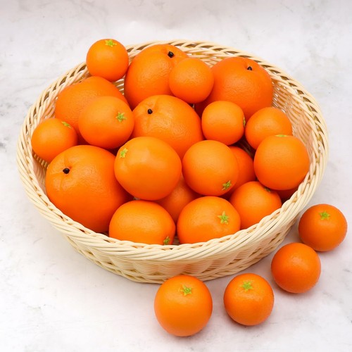 25pcs Artificial Lifelike Orange Set Fake Realistic Fruit Model Home House Ki... - Picture 2 of 7