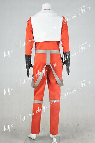 Star Wars The Force Awakens Cosplay Poe Dameron Costume X-wing Pilot Uniform - Picture 7 of 8