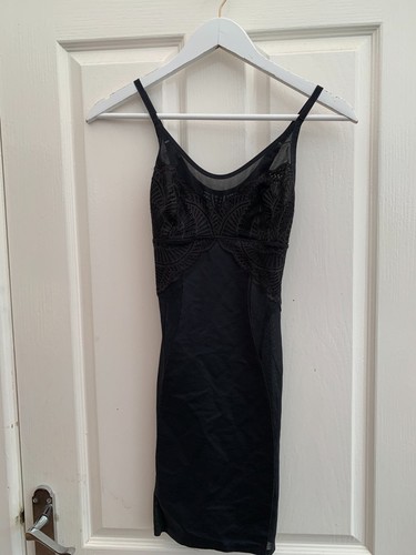 Marks and spencer M & S Black Medium Control Full Underslip Size 8 New