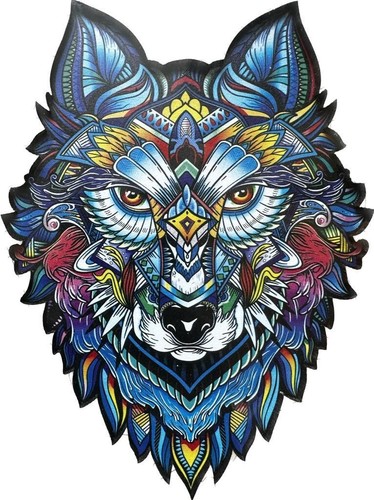 Wolf Wolf Wooden Jigsaw Puzzles, unique irregular animal shaped puzzles, great - Picture 18 of 18