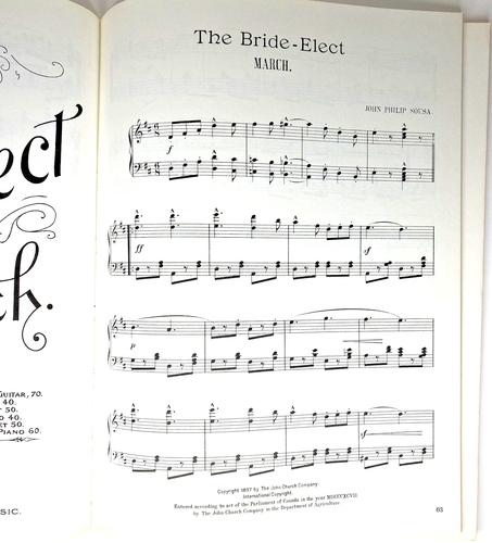 Sousa's Great Marches In Piano Trascrizione 23 Opere Dover Libri Musica - Foto 8 di 9