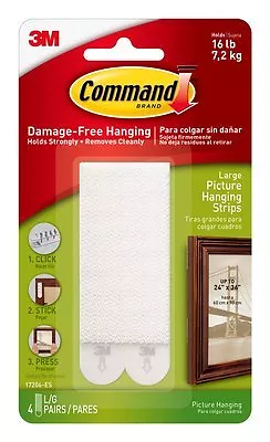  Command Large Refill Adhesive Strips, Damage Free Hanging Wall  Adhesive Strips for Large Indoor Wall Hooks, No Tools Removable Adhesive  Strips for Living Spaces, 20 White Command Strips : Home 