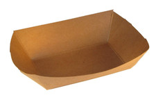 SQP 7152  Kraft Paper Food Tray Disposable Serving Tray 2 Lbs - 1000/cs