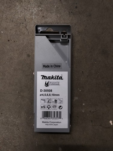 Makita 5 Piece Assorted M-Force Metric HSS Drill Bits Set - D-30508 - Picture 2 of 2