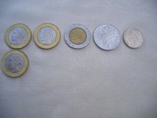 Italian Lire Coins - Set of 6