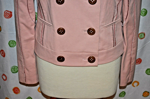 ECCOCI Women`s 6 ROSETTA DOUBLE BREASTED JACKET CARLISLE ROSE  NWT $495+ Cute - Bild 4 von 7