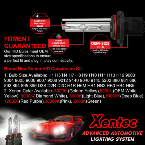 Xentec Xenon Light HID Conversion Kit for Acura CL CSX EL ILX Integra MDX RDX - Picture 3 of 14