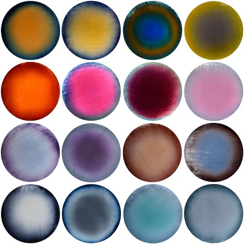 Ombré Velvet Round Pillow, Hand Dyed Silk Velvet, Round Pillow by Fabric17Studio - Picture 1 of 24