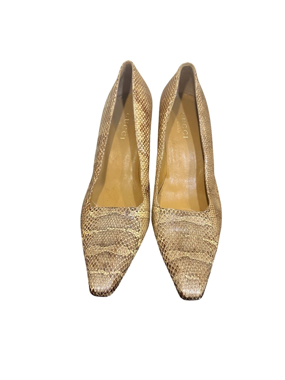 Chaussures Gucci vintage 8b peau de serpent