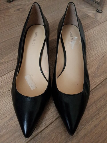 Nine west black court shoes Clearance