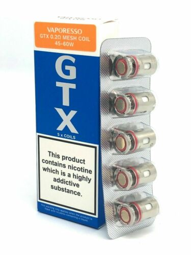 Vaporesso GTX Mesh Coils 0.2 0.3 0.4 0.6 0.7 0.8 1.2 Ohm Pack of 5x Replacement - Picture 10 of 17