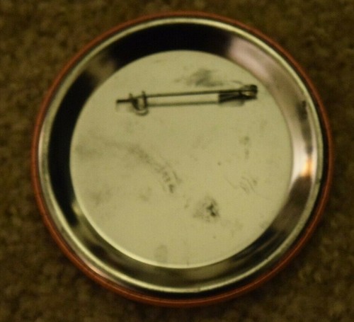 VINTAGE, "GO BROWNS," Orange CLEVELAND Button, (2.75" diameter), Pre-Owned - Picture 3 of 3