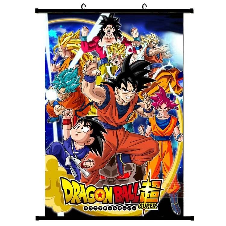 Majin Buu & Goku Dragon Ball Anime Cloth Wall Scroll Room Décor Easy-Hang  Poster