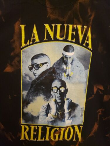 Bad Bunny "La Nueva Religion" 2018 World Tour Long Sleeve XL Tie Die. - Picture 2 of 6