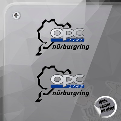 PEGATINA OPEL OPC LINE DECAL VINYL STICKER AUTOCOLLANT ADESIVI AUFKLEBER