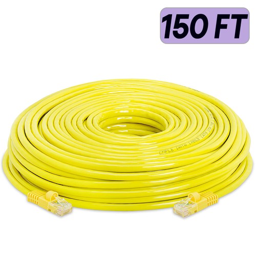 Lote de cables de conexión amarillo CAT5e RJ45 Ethernet Cat5e cable router LAN Internet - Imagen 17 de 17