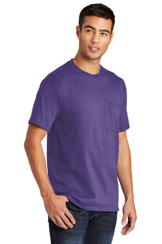 Port & Company PC55PT Men's Cotton/Polyester Tall Core Blend Pocket T-Shirt - Picture 58 of 75
