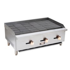 Copper Beech Range CBRB-24 24" Countertop Gas Radiant Charbroiler w/ (2) Burn...