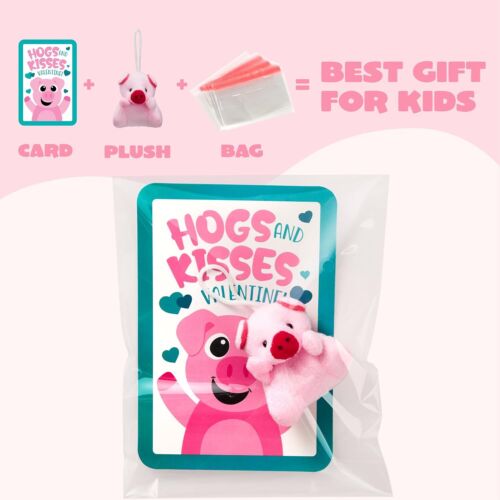 30 Packs Valentine's Day Gifts Cards with Animal Plush Keychain Toy for Kids - Picture 3 of 8