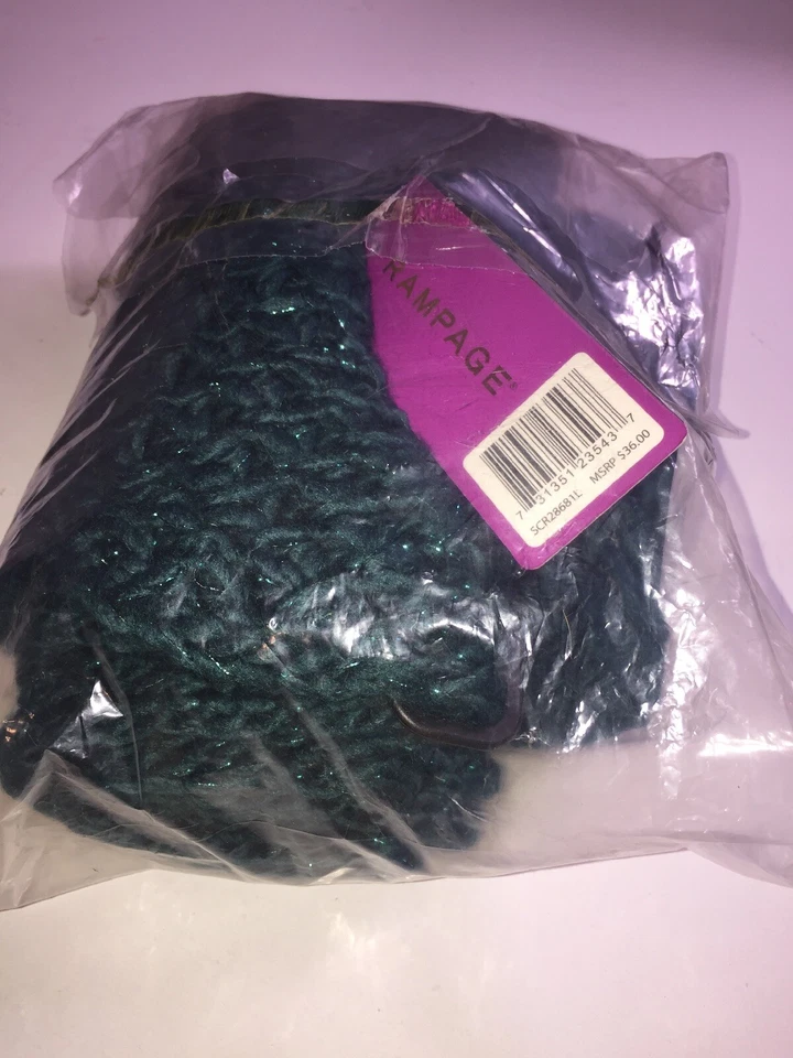 Rampage женщин вязаный шарф в бирюзовый, розничной $36.00 - Изображение 4 из 4