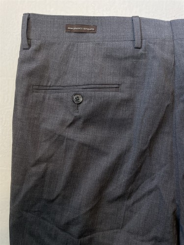 Joseph Abboud White 36x32 Gray Performance Seperates Wool Blend Mens Dress Pants - Picture 8 of 9