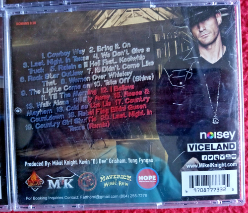 6 CD's..MIKEL KNIGHT:- Space Cowboy, The Maverick, Urban Cowboy, Back 2 The Fut - Picture 2 of 7