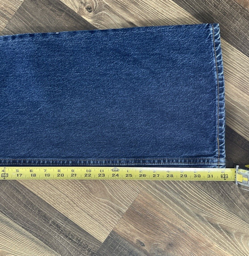 Levi's 519 Jeans 13 JR. M Flare Low Rise Blue W33 L32 Made In USA Vintage - Picture 11 of 12