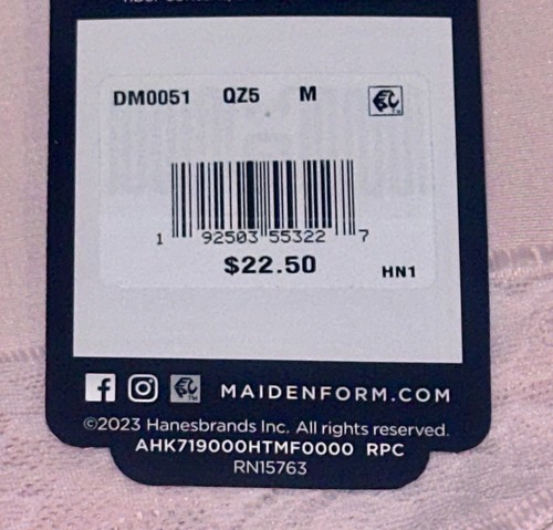 MAIDENFORM Cool Comfort Tame Abdomen Rosa Encaje Calzoncillo Control Firme Panty S M L 2XL - Imagen 9 de 11