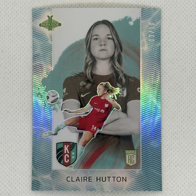#ad 2024 Parkside NWSL Pacific Claire Hutton KC Current RC Blue 3 10 $199.00