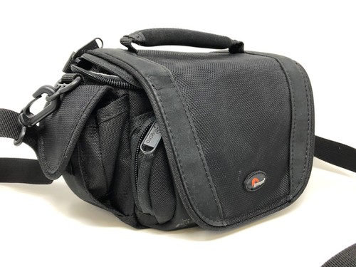 Lowepro Small Black Camera Case Bag Pouch Adjustable Removable Strap - Picture 3 of 5