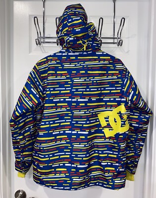 スノーボードウェア DC 青と黄色迷彩　140cm Boy's DC Exotex 5,000 Series Blue Snowboard/Ski Snow Jacket/Coat