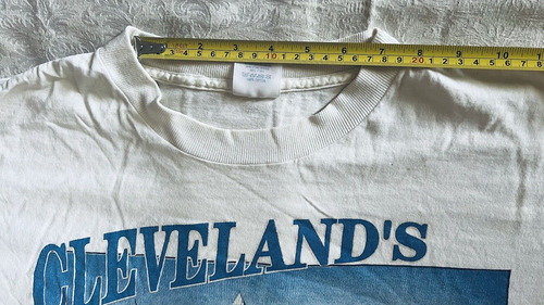 Vintage 90s Cleveland Stadium Tee L 1994 Marc Golub Made In USA Single Stitch - Picture 7 of 10