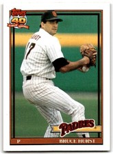1991 Topps Baseball Card Bruce Hurst San Diego Padres #65