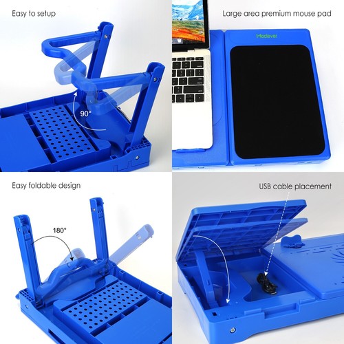 Foldable Laptop Table Stand Lap Sofa Bed Tray Computer Notebook Desk Adjustable - Picture 115 of 134