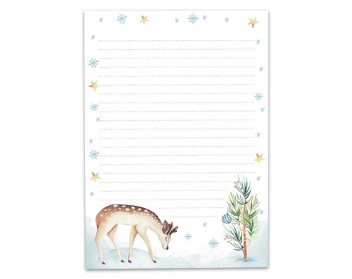 Briefpapier-Set Weihnachten Kinder Notizblock A5 Briefumschläge Weihnachtsmann - Bild 48 von 105