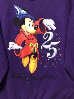 Vintage 90s Mickey Fantasia 25 th Anniversary Walt Disney World