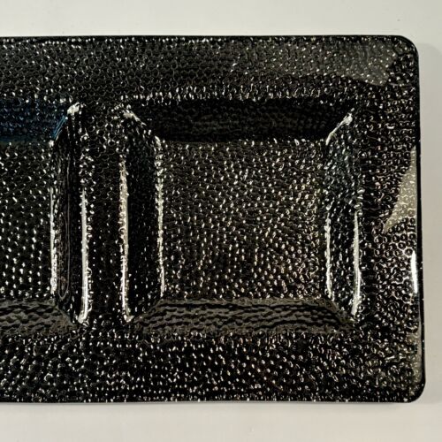 Michael Aram Black Orchid Large Glass Three Section Tray 18" x 7.25" EUC - Picture 7 of 13