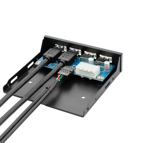Usb 2.0 Floppy Front Panel 9Pin 19pin To 4port Usb Hub Fast Bay - Afbeelding 4 van 7