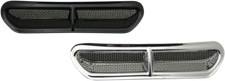 Custom Dynamics Fairing Vent Trim w/ Stainless Steel Mesh Chrome HD-VENT-INSER-C