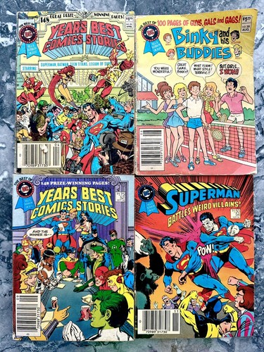 Lotto 4 fumetti vintage Best Blue Ribbon Digest 1981-84 Batman/Superman Teen Titans - Foto 1 di 18