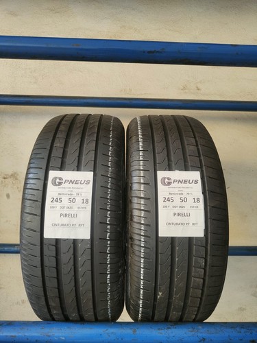 245 50 18 100 Y Pirelli Cinturato P7 "RFT" PNEUMATICI USATI - 79 % - Foto 3 di 8