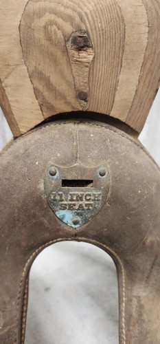 Vintage Original Antique WW1 McClellan Style Military Leather Horse Saddle US - Picture 12 of 13