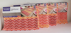 Lot of 4 Better Homes & Gardens Table Runner Warm Chevron 14 x 72" Orange Red 