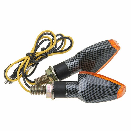 Universal Amber LED Turn Signal Light Blinker Indicators Fit Honda CRF450R CR250 - Picture 6 of 9